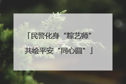 民警化身“粽艺师” 共绘平安“同心圆”